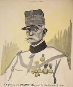 General Boisdeffre, tidigare chef för försvarsstaben, illustration från 