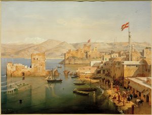 Utsikt över hamnen i Beirut av Leander Russ