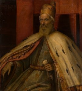 Porträtt av Doge Marcantonio Memmo (1537-1615, Doge sedan 1612). 1600-talet
