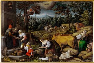 Juni (målning på duk) av Leandro da Ponte Bassano