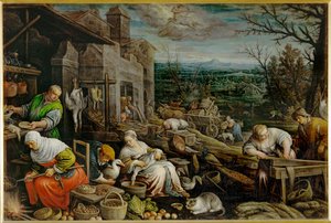 November (målning på duk) av Leandro da Ponte Bassano