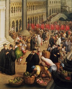 Riva degli Schiavoni, Venedig av Leandro da Ponte Bassano