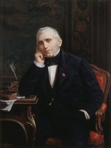 Porträtt av dramatikern och librettisten Eugène Scribe 1791-1861, 1863. av Lecomte Vernet