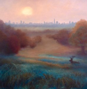 Morgondimma Richmond Park, 2021 av Lee Campbell