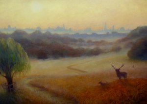 Richmond Park höstmorgon, 2020 av Lee Campbell