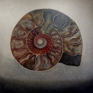 Silver Ammonite, 2024 (olja på duk) av Lee Campbell