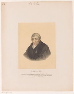 Porträtt av Herman Tollius H. Tollius (titel på objekt) av Leendert Springer (I)