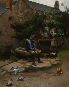 Broken Pot, ca 1895 (olja på duk) av Leghe Suthers