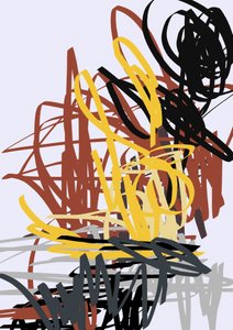 Dynamiska linjer – abstrakt av Lembayung senja studio [Vintage Poster]
