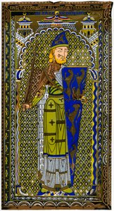 Representation av emaljbilden av Geoffrey V på hans grav i Le Mans katedral, 1849. av Lemercier