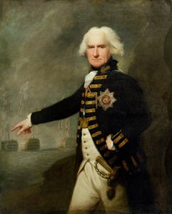 Amiral Lord Bridport (1727-1814) c.1795 (olja på duk) av Lemuel Francis Abbott