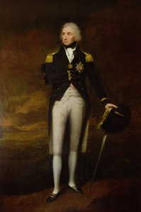 Porträtt av amiral Viscount Nelson (1758-1805) (olja på duk) av Lemuel Francis Abbott