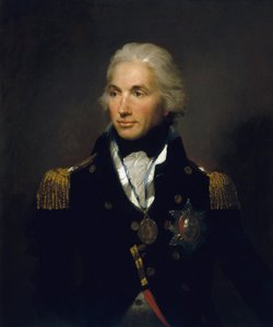Porträtt av viceamiral Horatio Nelson (1758-1805), första viscount of Nelson. Olja på duk av Lemuel Francis Abbott