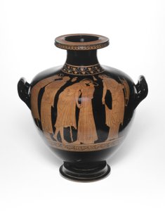 Hydria, eller vattenburk, 460-450 f.Kr av Leningrad Painter