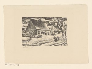 Altenberg (Ertsgebergte) (originaltitel på objekt) av Leo Gestel (signed by artist)