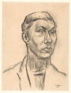 Porträtt av en okänd man av Leo Gestel (signed by artist)