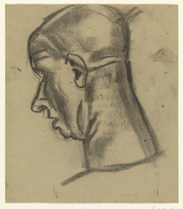 Baksidan av en skallig mans huvud av Leo Gestel