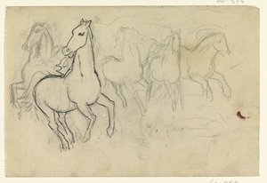 Galopperande hästar av Leo Gestel