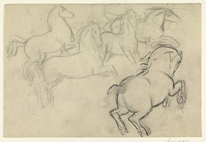 Galopperande hästar av Leo Gestel