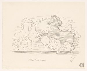 Flock hästar av Leo Gestel