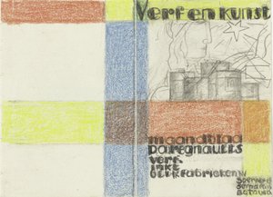 Maandblad Verf en Kunst van P.A. Regnault (Entwurf in Farbe) av Leo Gestel