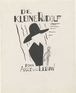 Design för bokomslag för: Aart van der Leeuw, De kleine Rudolf, 1930 av Leo Gestel