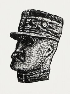 Porträtt av Ferdinand Foch (ca 1891–1941) av Leo Gestel