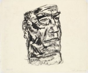 Porträtt av man Utan titel av Leo Gestel
