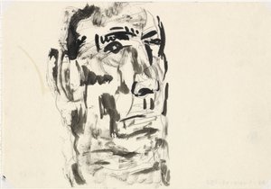 Porträtt av man Utan titel av Leo Gestel