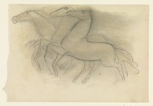 Löpande hästar av Leo Gestel