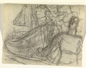 Skepp och figurer av Leo Gestel