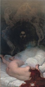 Vanity par Putz, Leo (1869-1940). Olja på duk, storlek: 220x115 av Leo Putz
