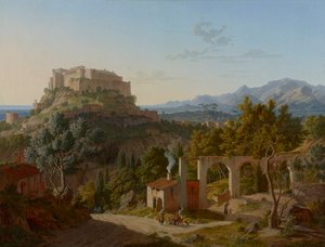 Landskap med slottet Massa di Carrara