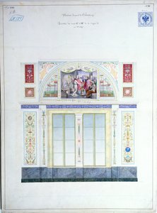Väggmålning för Eremitaget, St. Petersburg, c.1840