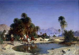 Leon-Adolphe Belly husvagnen i ökenoasen