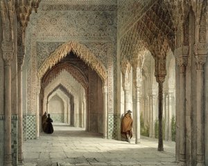 Rättssalen i Alhambra, Granada, 1853