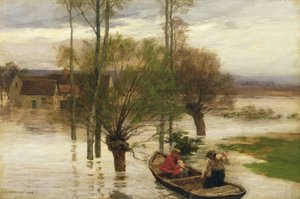 En översvämning av Leon Augustin Lhermitte