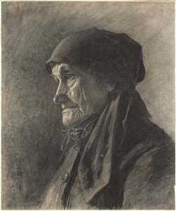 En äldre bondekvinna av Leon Augustin Lhermitte