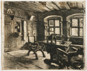 Durers rum i Nürnberg, 1896 av Leon Augustin Lhermitte