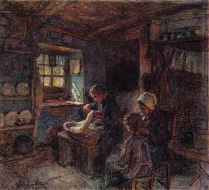 Spetsmakarna, c1888 av Leon Augustin Lhermitte