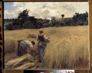 Skördemännen. (Reapers). Målning av Leon Augustin Lhermitte (1844-1925). Fransk konst, realism. Pushkin Museum of Fine Arts, Moskva av Leon Augustin Lhermitte
