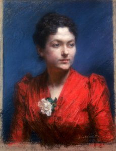 Madame Lambert, 1889 av Leon Augustin Lhermitte