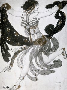 Cleopatra, balettkostymdesign, 1909 av Leon Bakst