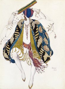 Kostymdesign för judisk dansare, från Cleopatra av Leon Bakst