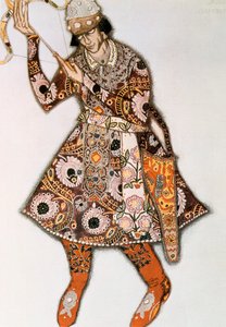 Kostymdesign för en balett av Igor Stravinsky, 1913 av Leon Bakst