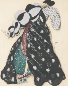 Kostymdesign för baletten The Legend of Joseph av R. Strauss av Leon Bakst