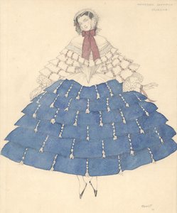 Kostymdesign för balett Carnaval av R. Schumann, 1910. av Leon Bakst