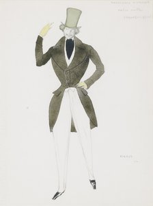 Kostymdesign för balett Carnaval av R. Schumann, 1910 av Leon Bakst