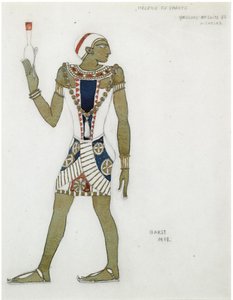 Kostymdesign för baletten Hélène de Sparte av E. Verhaeren och D. de Séverac, 1912 av Leon Bakst