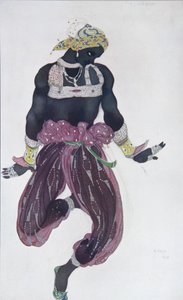 Kostymdesign för baletten Sheherazade av N. Rimsky-Korsakov, 1910 av Leon Bakst